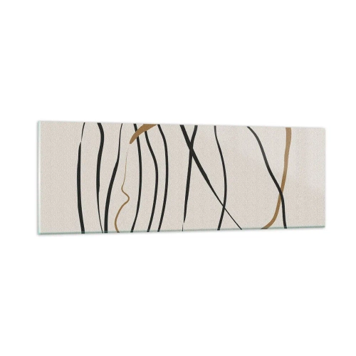 Impression sur verre - Image sur verre - Composition – danse en boucle - 90x30 cm