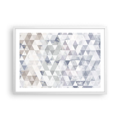 Affiche dans un cadre blanc - Poster - En rythme de trois - 70x50 cm