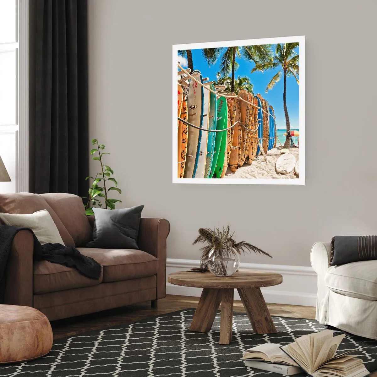 Affiche - Poster - Jeux ensoleillés - 40x40 cm