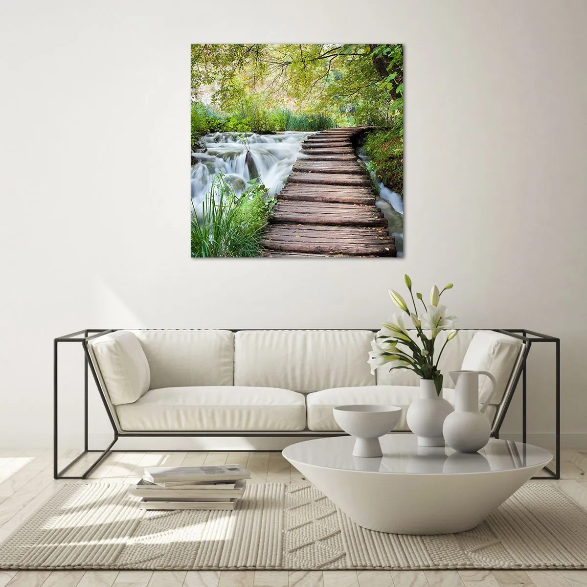 Impression sur verre - Image sur verre - L'eau n'est pas si calme - 40x40 cm