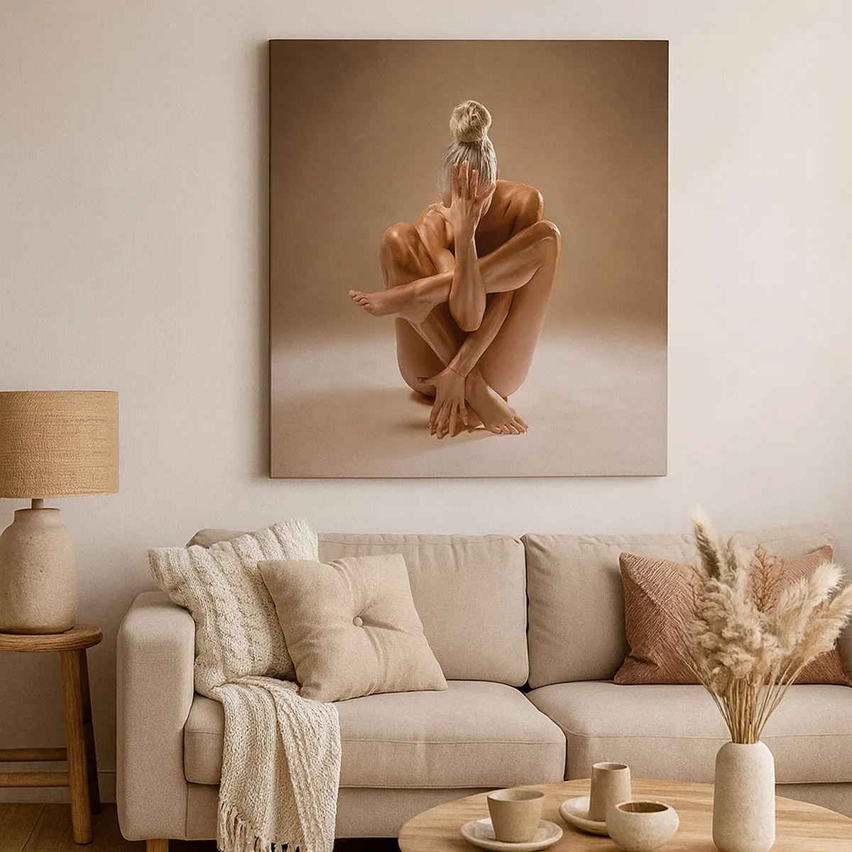 Impression sur toile - Image sur toile - Unité du corps et de l'âme - 30x30 cm