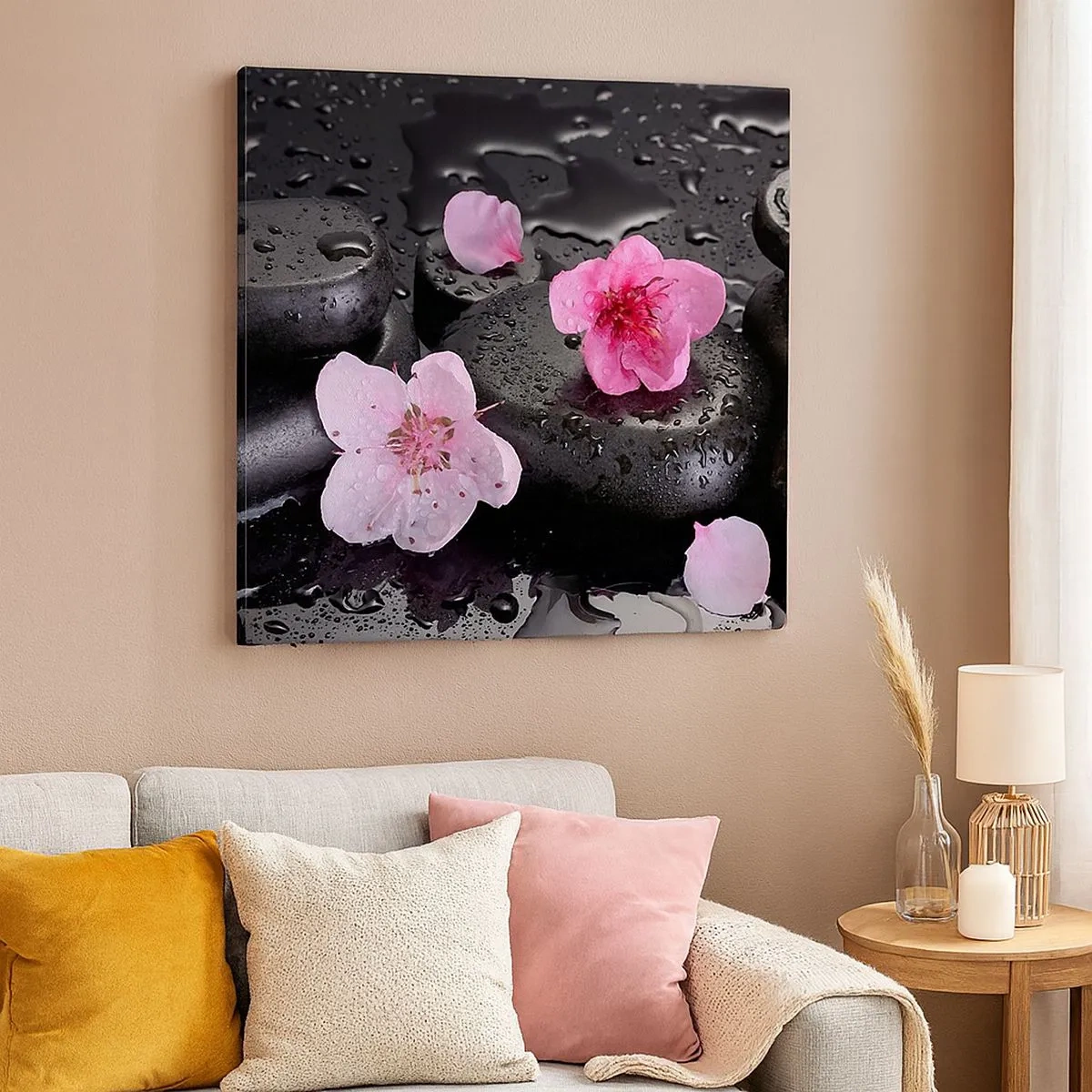 Impression sur toile - Image sur toile - Et le cœur s'allège soudainement - 30x30 cm