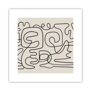 Affiche - Poster - Suivez les indices - 30x30 cm