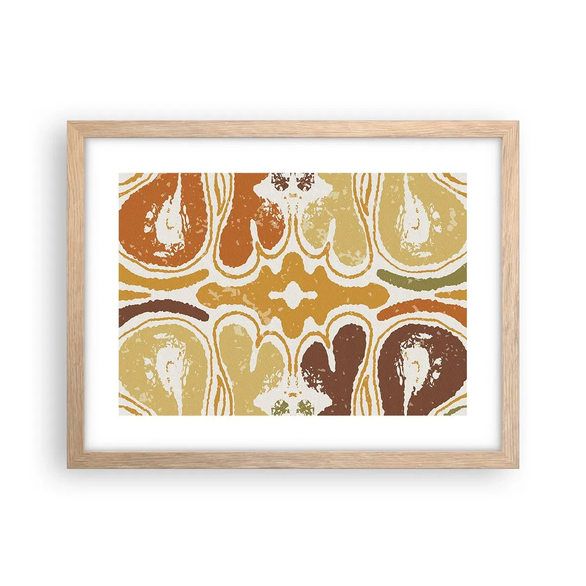 Affiche dans un chêne clair - Poster - Abstraction sentimentale - 40x30 cm