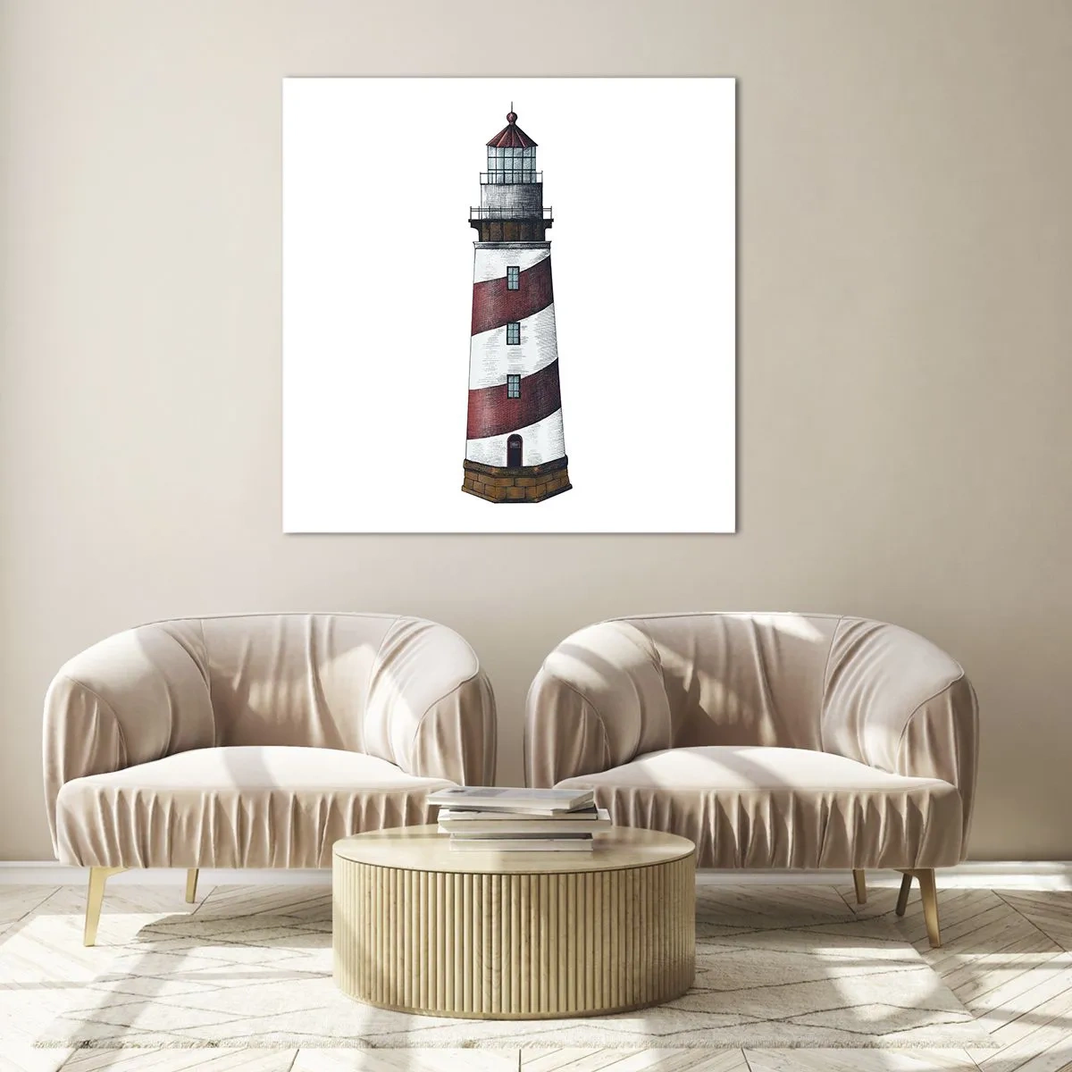 Impression sur verre - Image sur verre - Toujours sur ses gardes - 60x60 cm