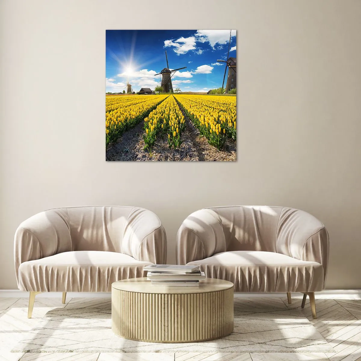 Impression sur verre - Image sur verre - Ça ne pourrait pas être plus hollandais - 30x30 cm