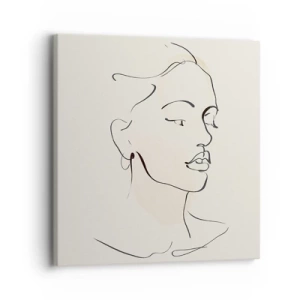 Impression sur toile - Image sur toile - Une ligne certaine - 30x30 cm