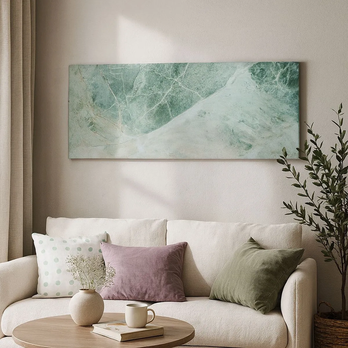 Impression sur toile - Image sur toile - La noble froideur de la pierre - 100x40 cm