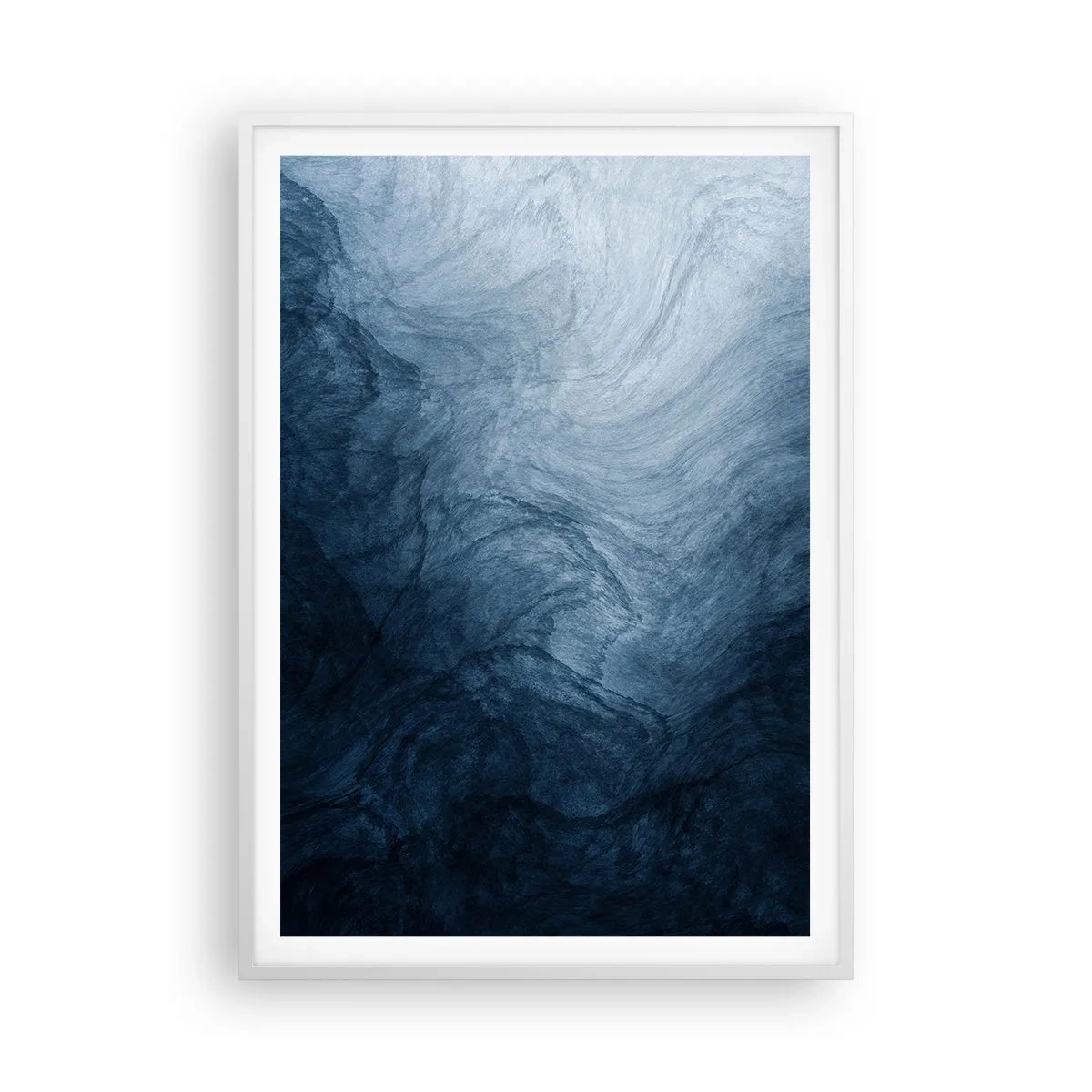 Affiche dans un cadre blanc - Poster - Atteindre en profondeur - 70x100 cm