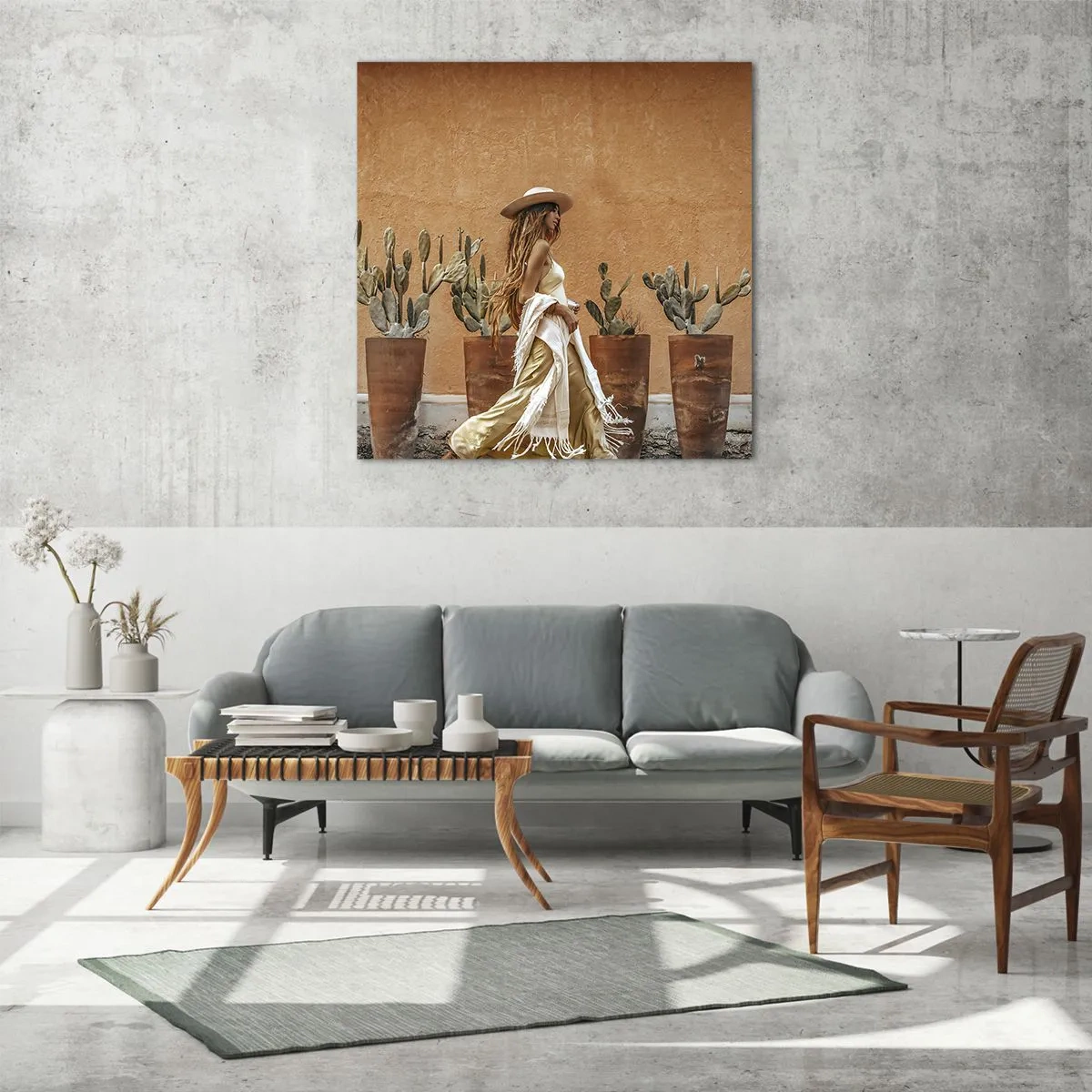 Impression sur verre - Image sur verre - Style hippie - 70x70 cm