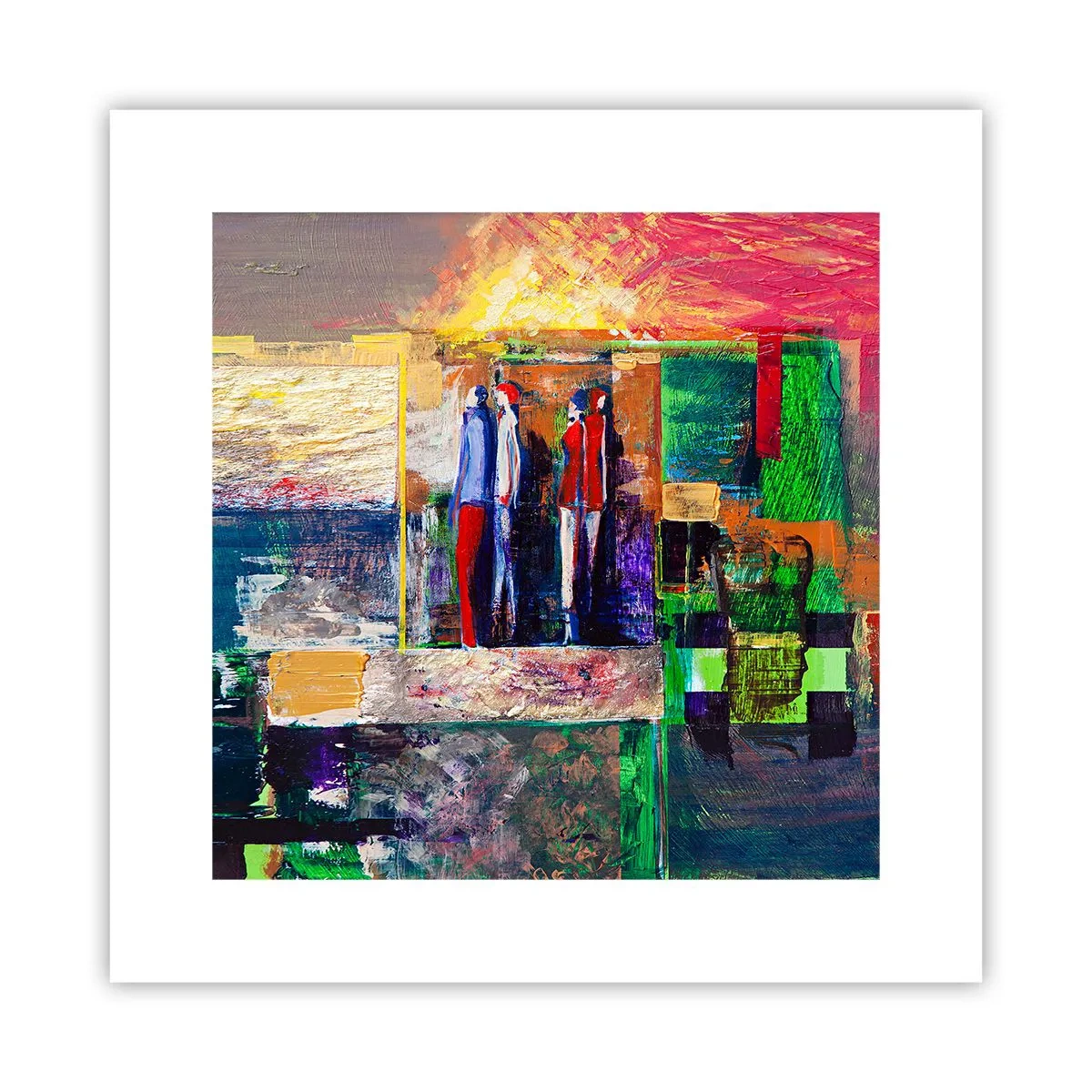 Affiche - Poster - Relations et émotions - 30x30 cm