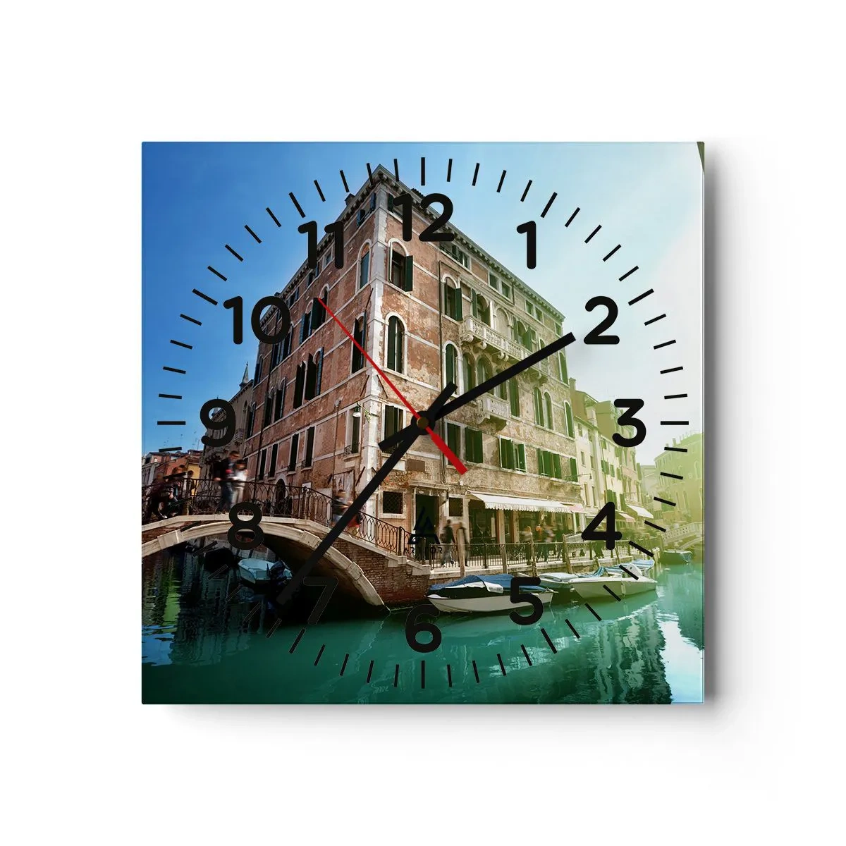 Horloge murale - Pendule murale - Venise - Amore Moi - 30x30 cm