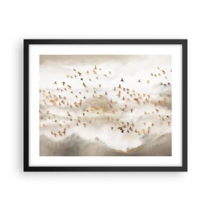 Affiche dans un cadre noir - Poster - Il est l'heure… - 50x40 cm