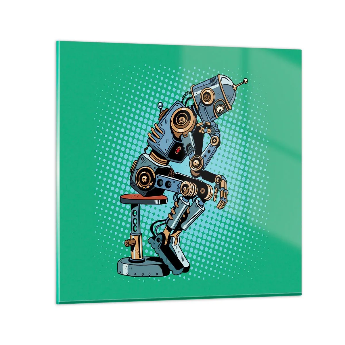 Impression sur verre - Image sur verre - Au-dessus de l'essence de l'être - 50x50 cm