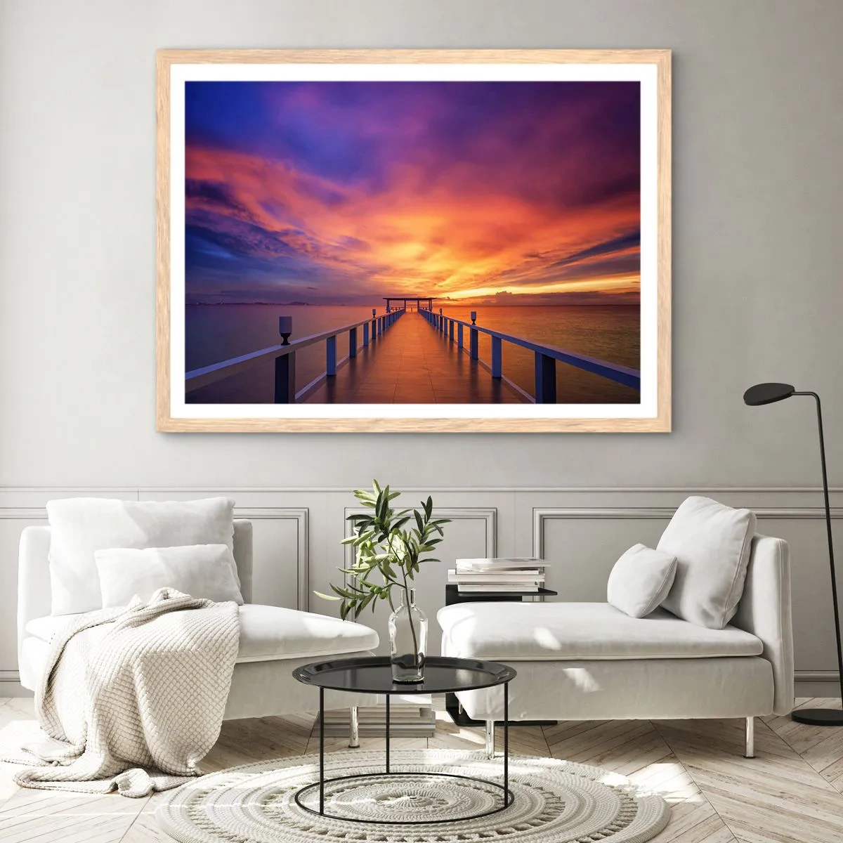 Affiche dans un chêne clair - Poster - Sans fin - 100x70 cm