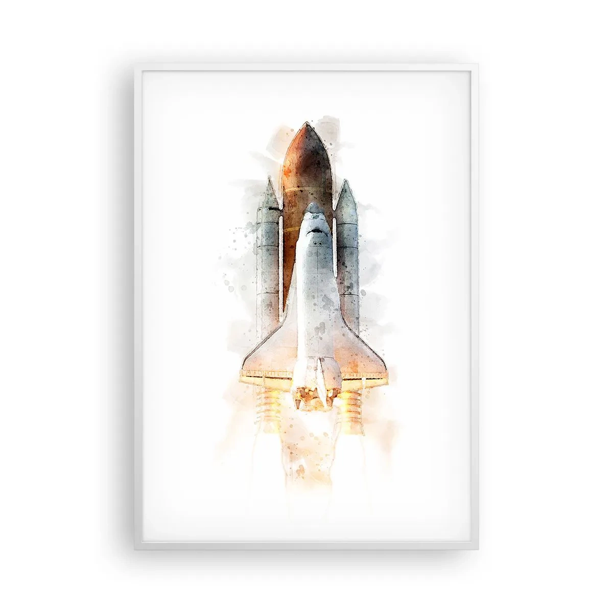 Affiche dans un cadre blanc - Poster - Des explorateurs pour commencer - 70x100 cm