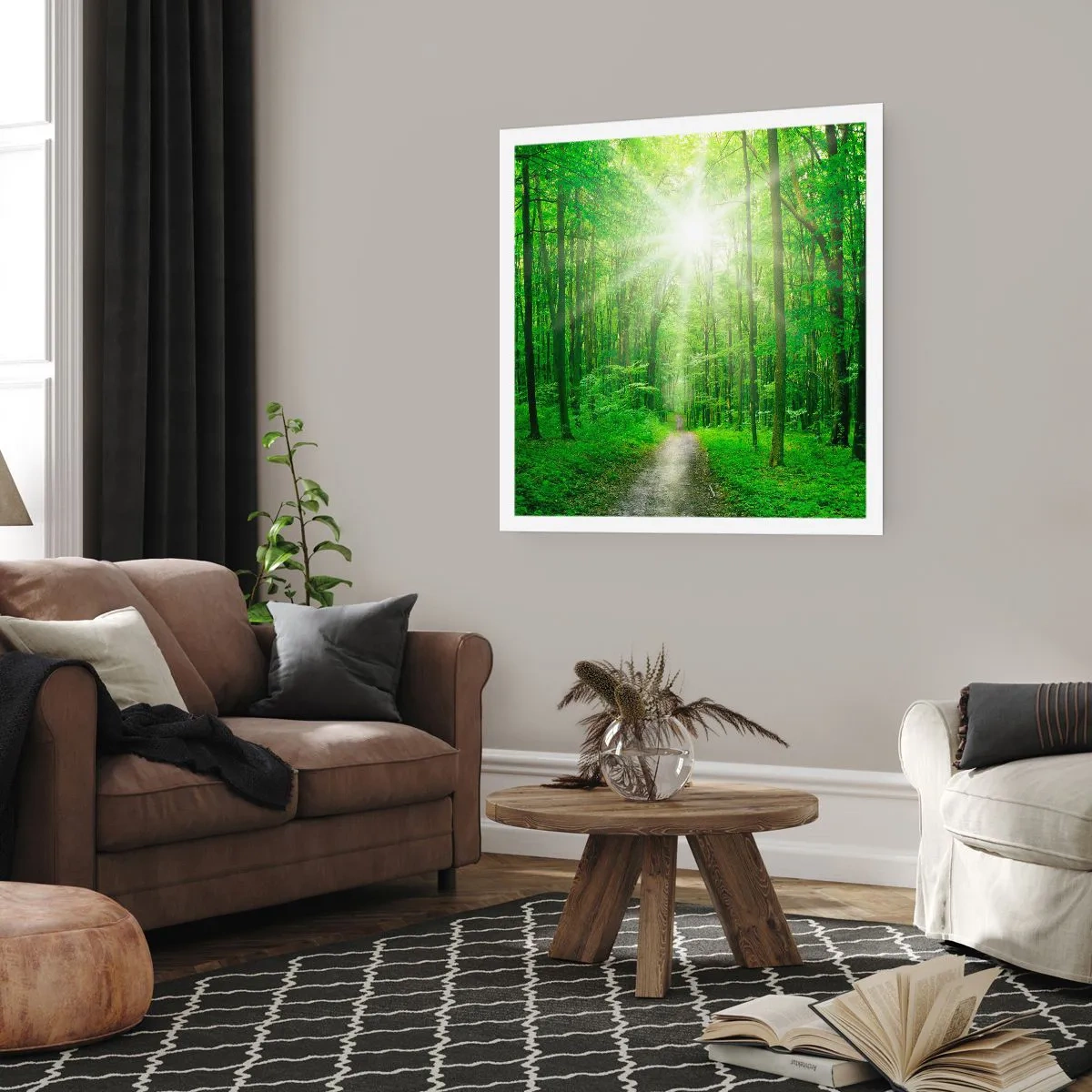 Affiche - Poster - Cathédrale verte - 60x60 cm