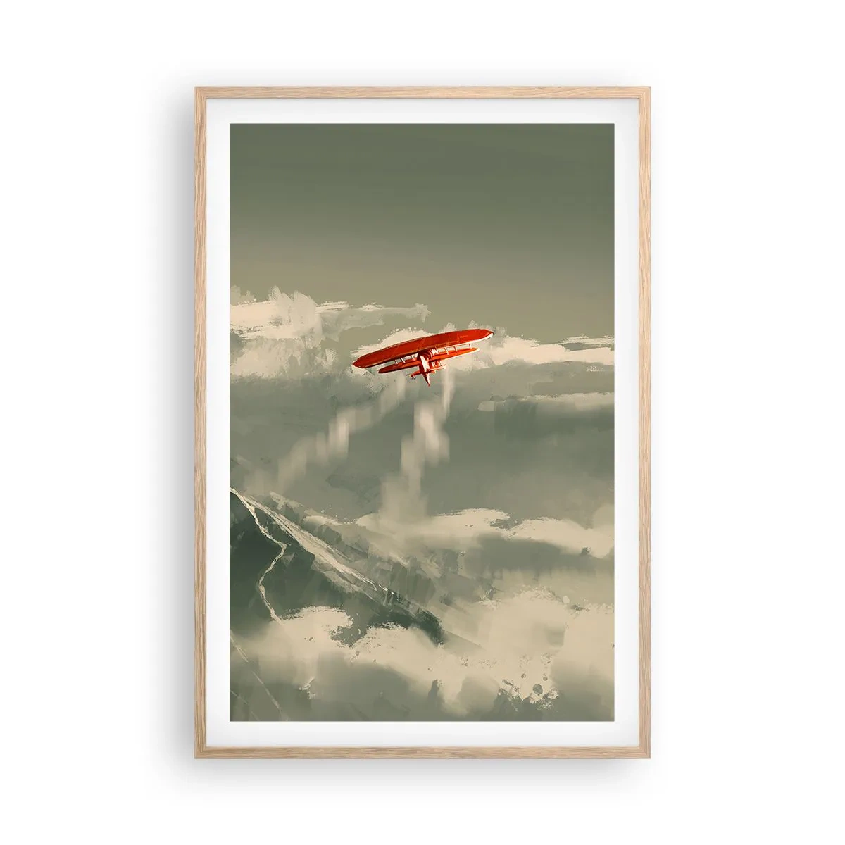 Affiche dans un chêne clair - Poster - Pionnier intrépide - 61x91 cm