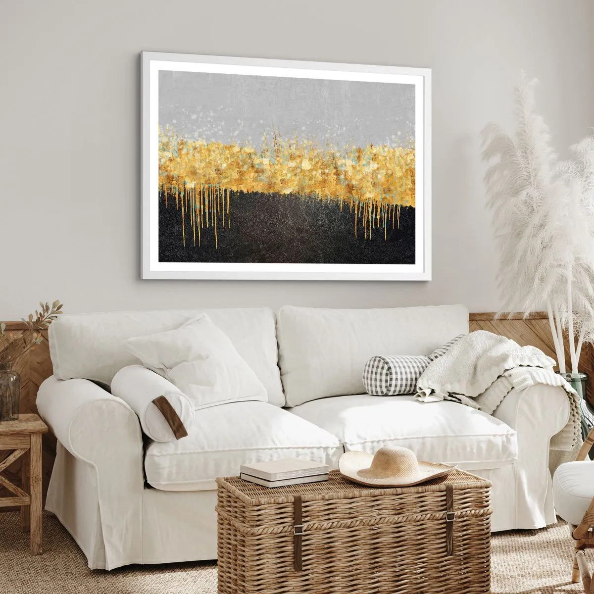 Affiche dans un cadre blanc - Poster - Vers l'intérieur et vers le haut - 40x30 cm