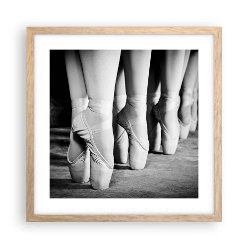 Affiche dans un chêne clair - Poster - Ensemble, simple - 40x40 cm