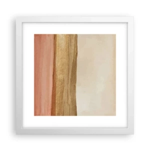 Affiche dans un cadre blanc - Poster - Composition verticale - 30x30 cm