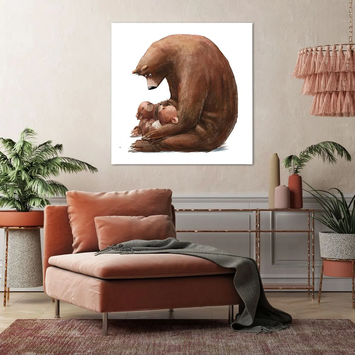 Impression sur toile - Image sur toile - Faites de beaux rêves les enfants - 60x60 cm