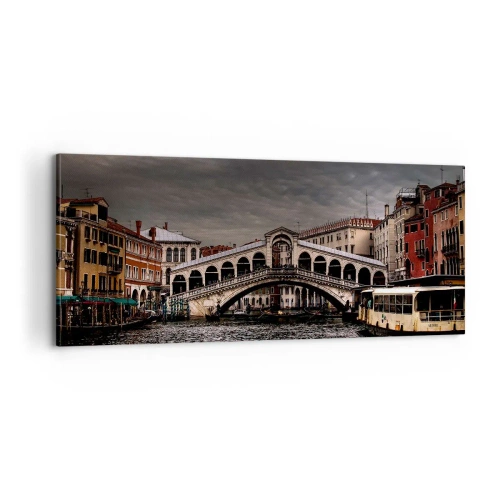 Impression sur toile - Image sur toile - Promesse d'une soirée vénitienne - 100x40 cm