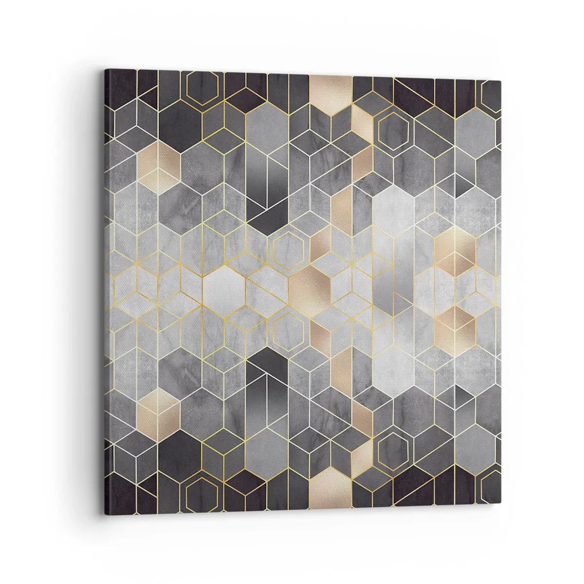 Impression sur toile - Image sur toile - Composition de diamants - 70x70 cm