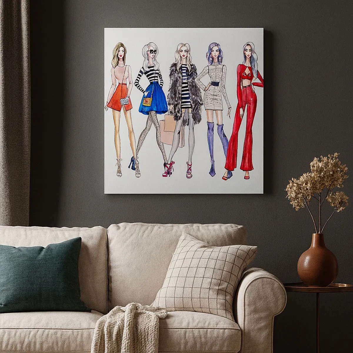 Impression sur toile - Image sur toile - Every week Fashion Week - 30x30 cm