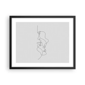 Affiche dans un cadre noir - Poster - Chaleur de désir renaissant - 50x40 cm