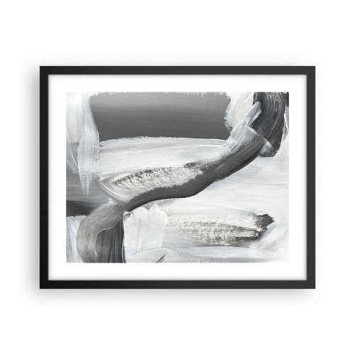 Affiche dans un cadre noir - Poster - Un geste décisif - 50x40 cm