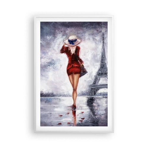 Affiche dans un cadre blanc - Poster - Symbole parisien - 61x91 cm