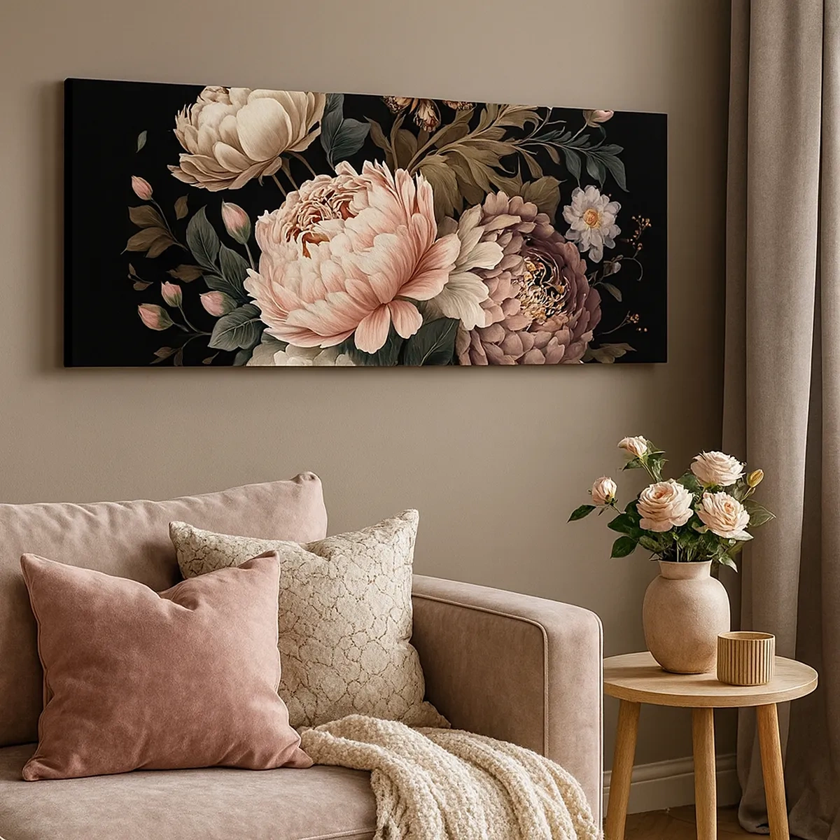 Impression sur toile - Image sur toile - De style baroque - 30x30 cm