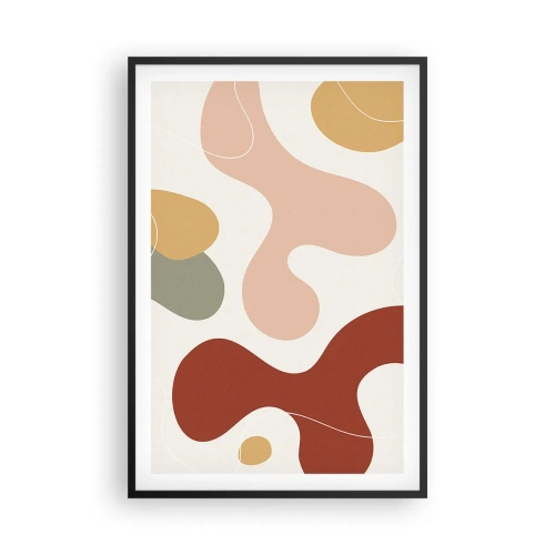 Affiche dans un cadre noir - Poster - Entrelac - 61x91 cm