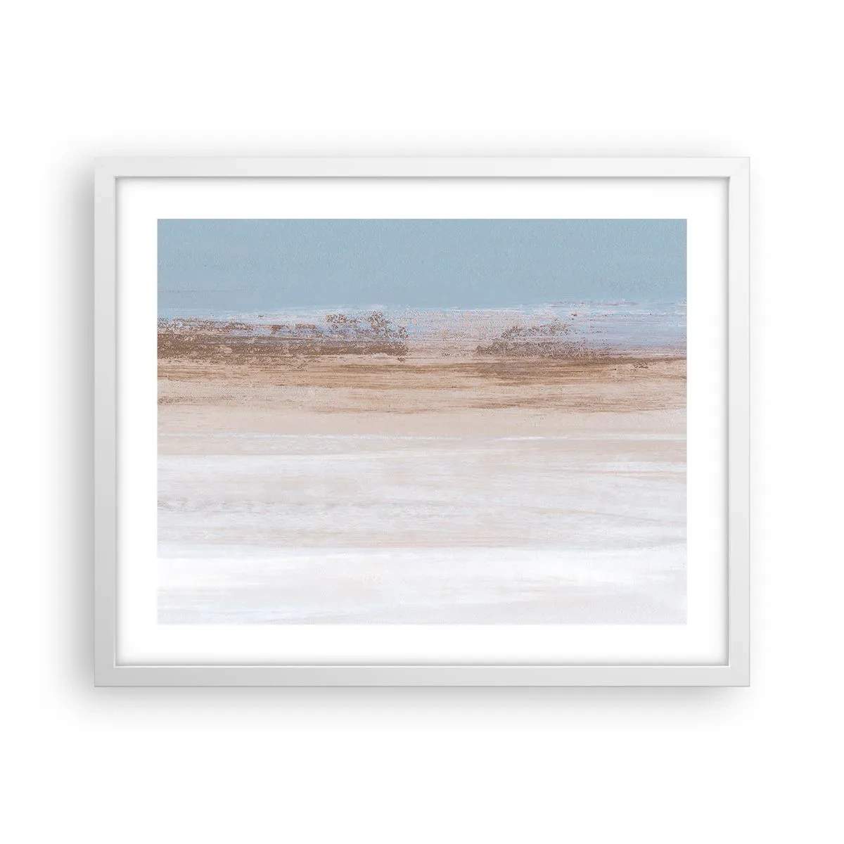 Affiche dans un cadre blanc - Poster - Paysage ambigu - 50x40 cm