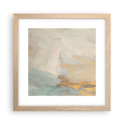 Affiche dans un chêne clair - Poster - Abstraction – le pays de la douceur - 30x30 cm