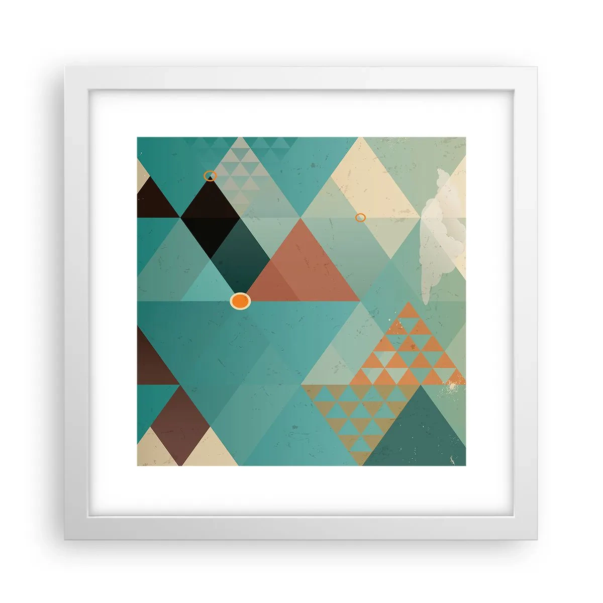 Affiche dans un cadre blanc - Poster - Unité de la multiplicité, multiplicité de l'unité - 30x30 cm