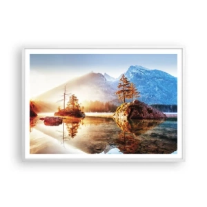 Affiche dans un cadre blanc - Poster - La nature sous un nouveau jour - 100x70 cm
