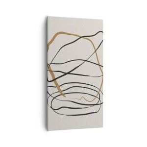 Impression sur toile - Image sur toile - Composition – danse en boucle - 55x100 cm