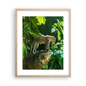 Affiche dans un chêne clair - Poster - À la chasse? - 40x50 cm