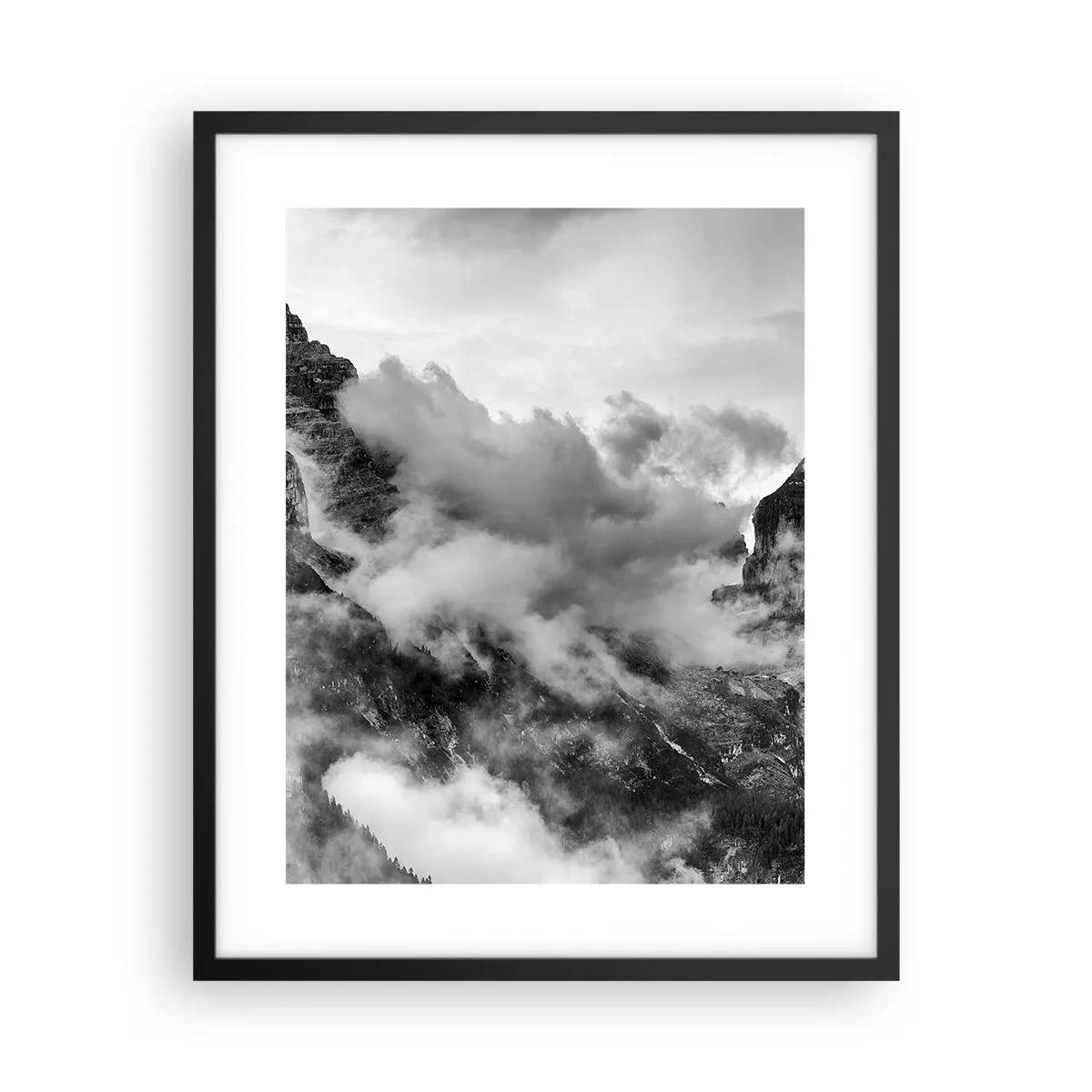 Affiche dans un cadre noir - Poster - Belle et cruelle - 40x50 cm