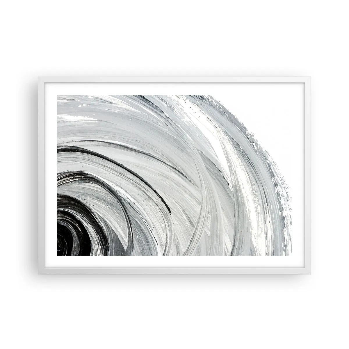 Affiche dans un cadre blanc - Poster - Composition orbitale - 70x50 cm
