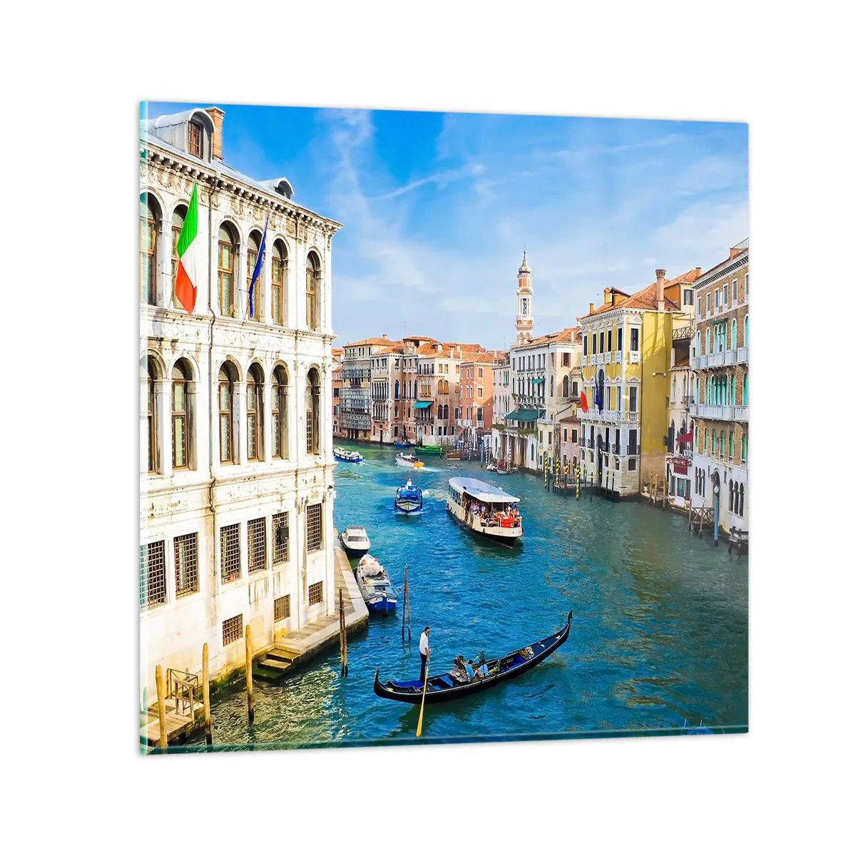 Impression sur verre - Image sur verre - Trafic de rue unique au monde - 30x30 cm