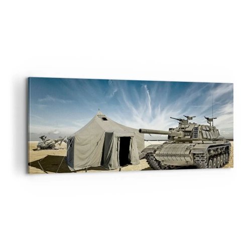 Impression sur toile - Image sur toile - Un rêve militaire - 100x40 cm