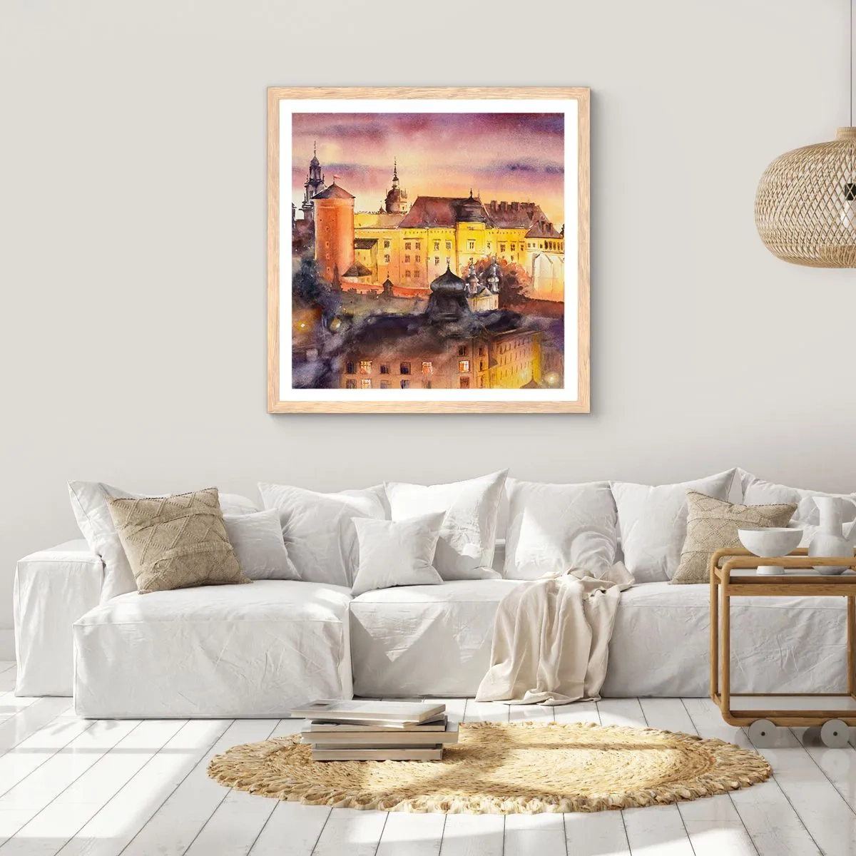 Affiche dans un chêne clair - Poster - Histoire et conte de fées - 60x60 cm