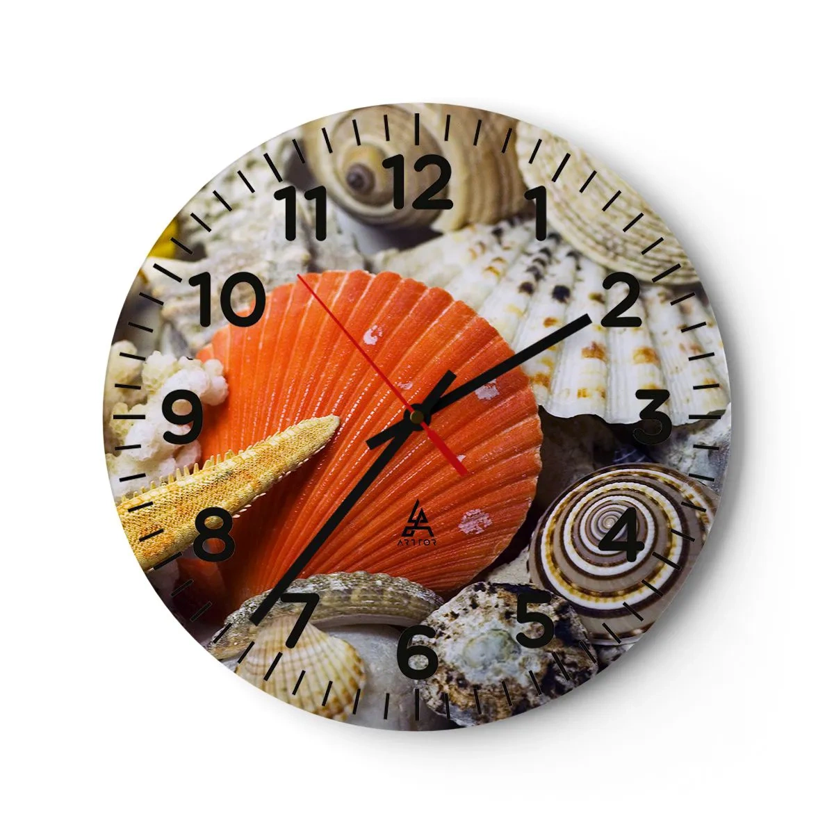 Horloge murale - Pendule murale - Trésors de l'océan - 40x40 cm