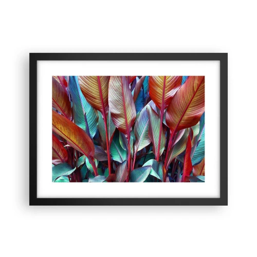 Affiche dans un cadre noir - Poster - Un fourré coloré - 40x30 cm
