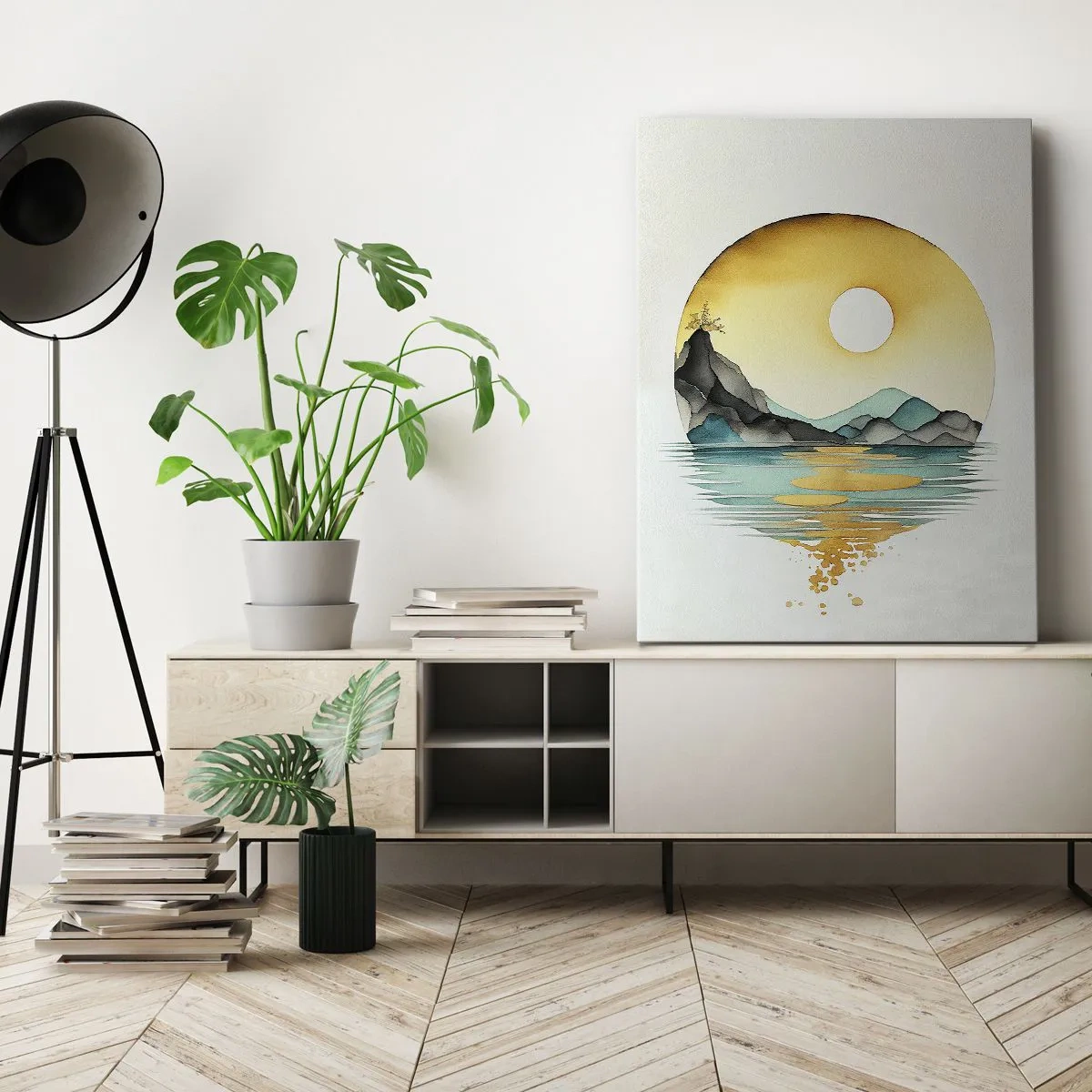 Impression sur toile - Image sur toile - Dans le cercle de la beauté - 55x100 cm