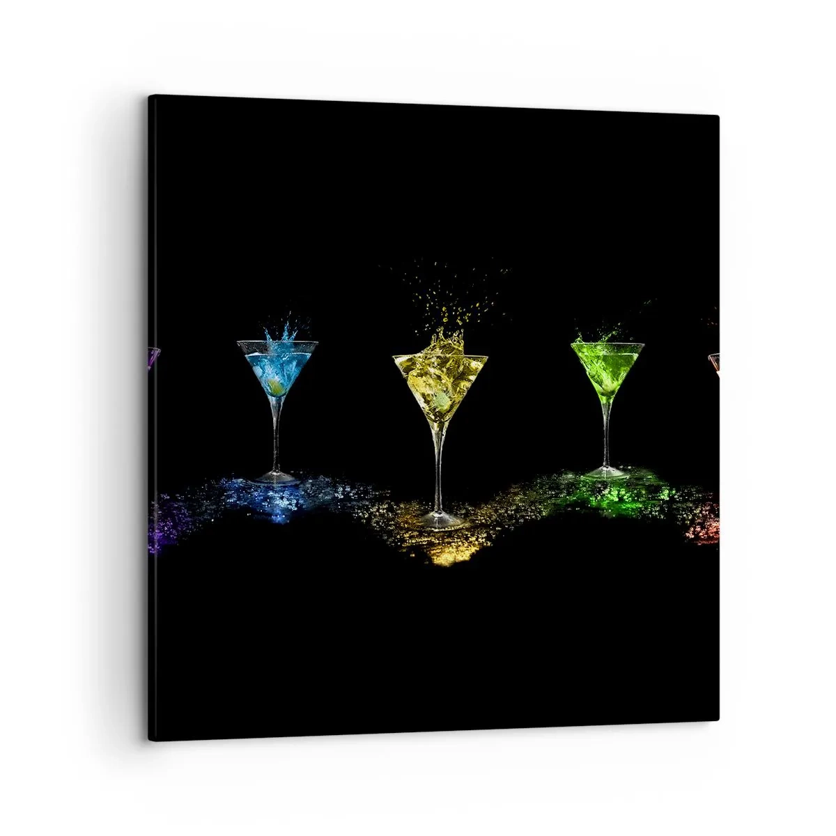 Impression sur toile - Image sur toile - Couleurs de joie en verre de cristal - 50x50 cm