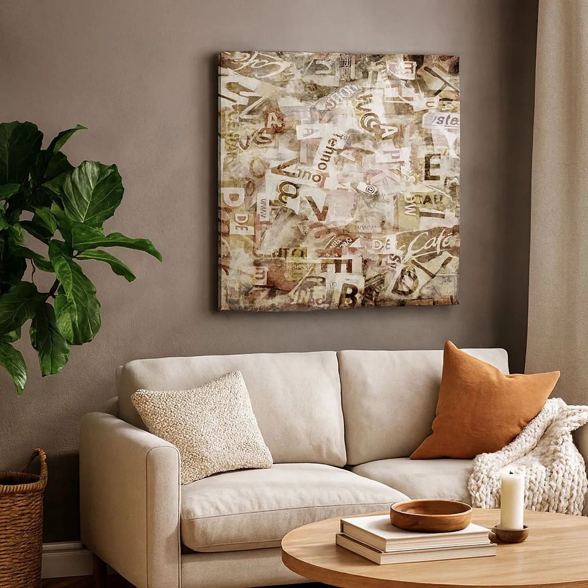 Impression sur toile - Image sur toile - J'unifie le bavardage - 30x30 cm